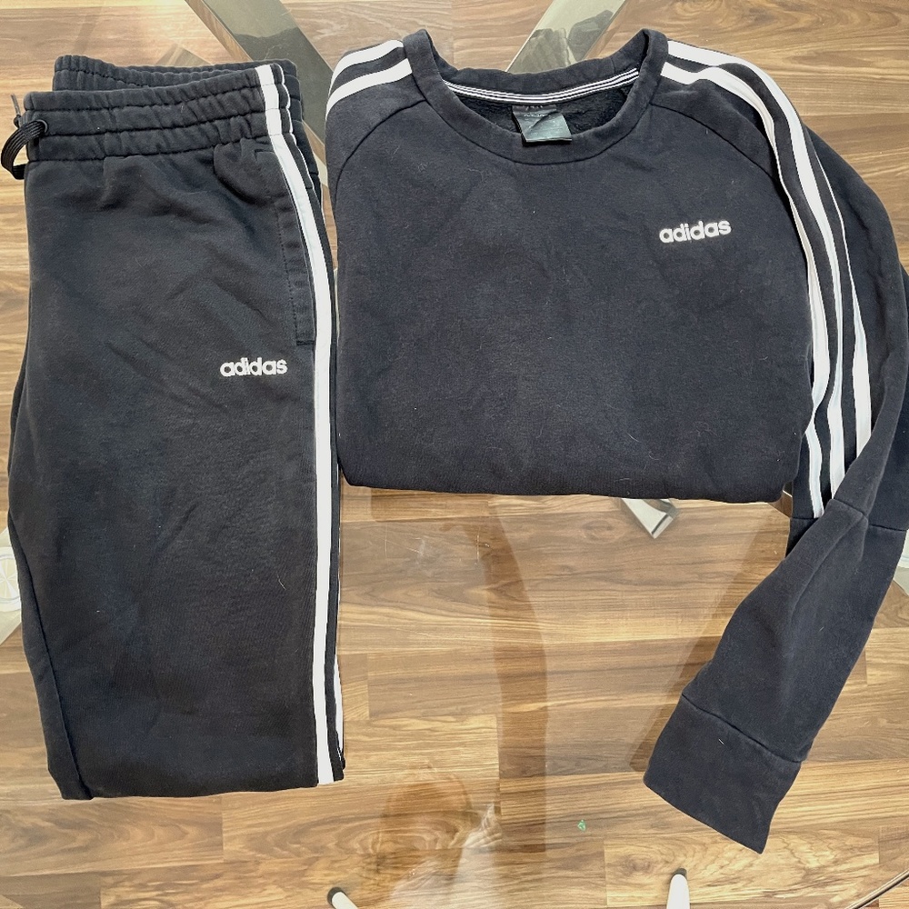 Adidas Classics SST Tracksuit, M, Black and White